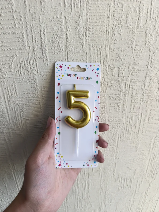 Свечка "5"
